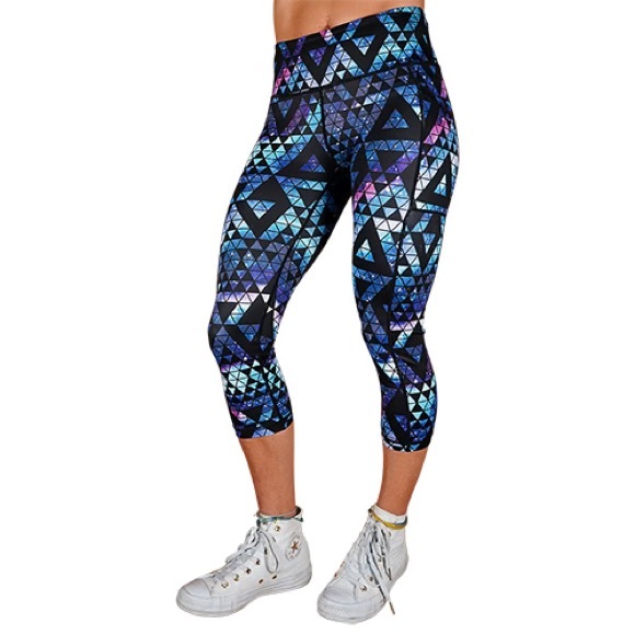 Constantly Varied Gear Pants - Constantly Varied Gear Stardust Leggings Cropped Tribal Galaxy Dopamine Dressing